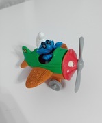 Smerfy (The Smurfs) - Smerf Pilot Samolot - Figurka Peyo Toy Island 1996