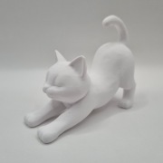 Figurka przeciągającego się kota druk 3D PETG-HF lub PLA Matte