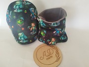 Komplet zestaw ocieplany zimowy czapka komin nowośc  