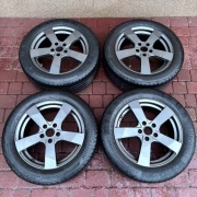 Felgi aluminiowe Dezent Opony letnie 215/55 R17 5x112 VW SKODA AUDI