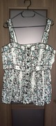 New Look letnia bluzka w motylki, taliowana