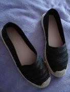 Czarne espadryle r.39
