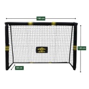 Umbro - Bramka do piłki nożnej metalowa z siatką 180x120x60 cm