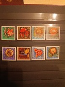 Znaczki PRL, rok 1968 kwiaty fi. 1689-1696