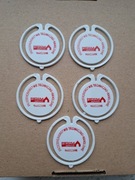 Vintage 5 stare spinacze spinki do dokumentów papieru PRL Predom Warszawa 