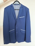 Granatowy garnitur The King niebieski nowy bez męski elegancki na wesele 