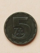 POLSKA 5 zł 1977 r. bzm 
