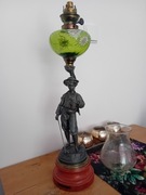 CUDOWNA LAMPA NAFTOWA KOMPLET Z XIX wieku  A 152