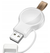 PRZENOŚNA ŁADOWARKA DO ZEGARKA BIAŁA HDL-WAO4S 