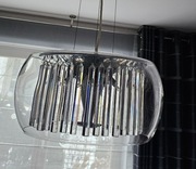 Lampa wisząca szklany klosz 