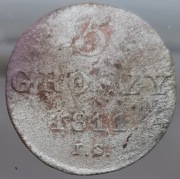 ZABORY, KS.WARSZAWSKIE, 5 GROSZY 1811 IS przebitka z 1/24 talara