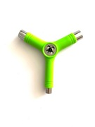 Zielony klucz deskorolkowy skateboard tool, imbus śrubokręt narzynka
