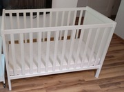 Łóżeczko dziecięce z drewna 60x120 cm + materac 60x120 cm