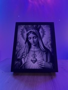 Obrazo-lampka Święty obraz podświetlany jak lampka piękny