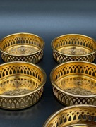 Scandia Guld złote podkładki 24k Szwecja Vintage