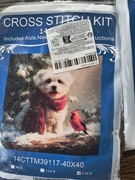 Haft krzyżykowy maltańczyk 