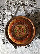 Bukłak na wodę góralski CEPELIA dekoracja PRL ładnie zachowany loft