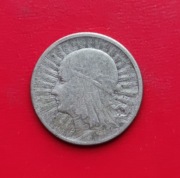 2 ZŁOTE GŁOWA KOBIETY 1933 rok - srebro AG oryginał N6