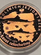 Ryba łosoś szlachetny. Miedź fi 32 mm. 2013 Gyges