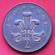 2  Pensy  1997  r -     Anglia   Korona pióropusz    stan !!
