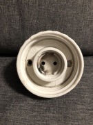 Ceramiczna oprawa lampy - PRL