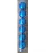 Bombki niebieskie 6 sztuk małe tuba