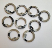 Gumki wyciszacze do nieśmiertelników. moro. 9 sztuk.