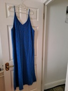 SUKIENKA DZIANINOWA MAXI TU – ROZMIAR 24 (4XL) – NIEBIESKA