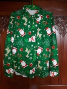 Świąteczna koszula, bluzka rozm. XXL ok. 48 50