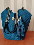 Torebka ręcznie wykonana na szydełku, handmade, torebka tulipan