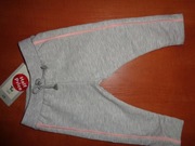 TU kids super spodenki dresowe szare, róż 74-80