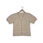 Beżowy sweter Soft Rebels L 40 kardigan dzianina w prążek oldmoney