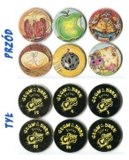 Unikat kapsle Chupa Caps Glow in the Dark świecące w nocy tazo żeton POG