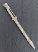 Bagnet niemiecki pruski piła usunięta z piłą usuniętą Mauser S84/98 I wojna