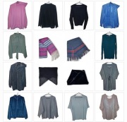 16 x ZESTAW sukienka tunika bluza sweter koszula bluzka Gratis szale R.44