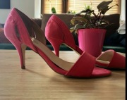 Szpilki sandały różowe r.38