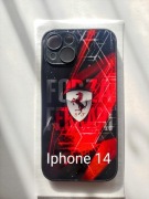 Etui do Iphone 14 z logo Ferrari tempered glass