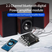 Zk-mt21 wzmacniacz Audio 2.1 2x50W + 100W bluetooth aux 12v 24v stereo