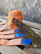 4x Pas Transportowy 7mx50mm Pasy Klamry 