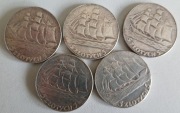 5 złotych 1936 ŻEGLÓWKI - KOPIE !!! - 5 sztuk