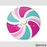 LEGO 3960pb028 PARASOL dysk 4x4 biały z nadrukiem