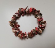 Bransoletka na rękę kształt muszelek kolorowe