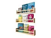 Półka na książki 60 cm. Cena za 3 szt. Styl skandynawski 