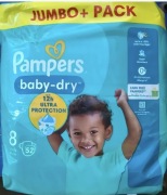 Pieluszki Pampers rozmiar 8 Active Baby Dry 52 sztuki