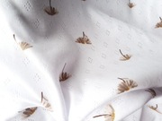 Dzianina jersey pointoille dla dzieci biały  materiał koszulka0,5mb 