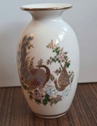 Grecja Wazon porcelanowy pozłacany 24k ptak 