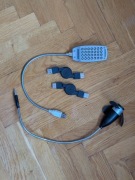 Akcesoria USB - lampka + wiatrak