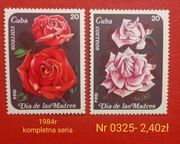 Znaczki flora;0325: kwiaty- Kuba 1984r **