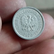Sprzedam monete 10 gr 1973 r ze znakiem mennicy