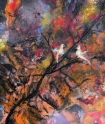 Nasze Randez-Vous,  obraz akrylowy na płótnie 24x30x1 cm